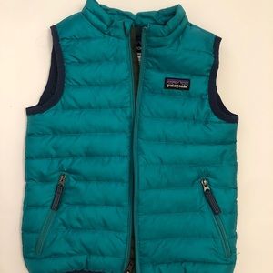 Patagonia Kids Turquoise Puffer Vest